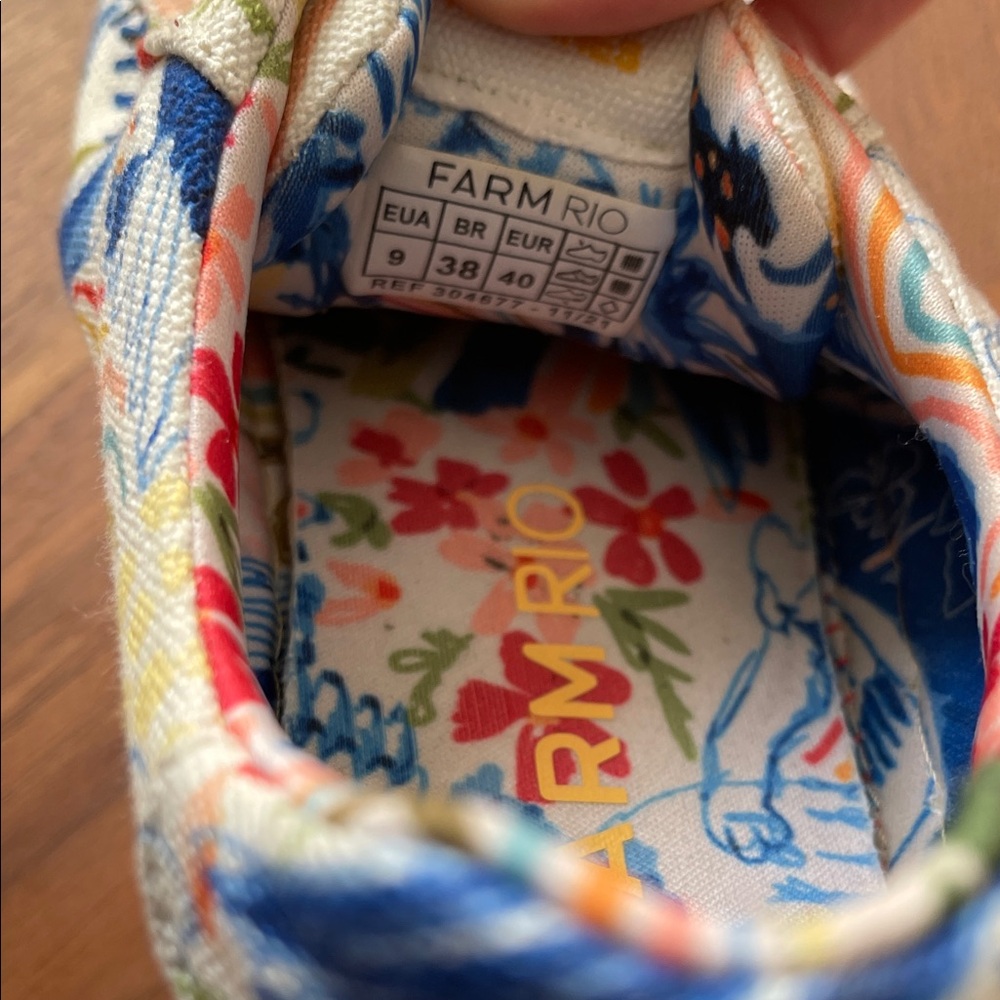 Farm Rio's Copacabana Chunky Platform Sneakers Shoes Lace up - Picture 9 of 9